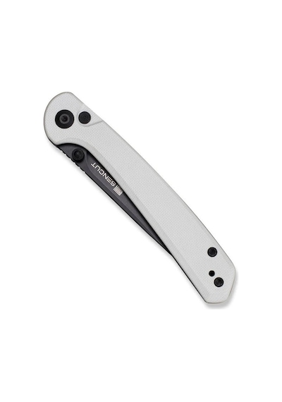 Sencut Skelfin White G10 Handle Black 9cr18mov Blade Kamp Çakı Beyaz