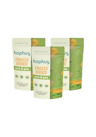 3'lü Paket Freeze Dried Bezelye & Mısır - Dondurularak Kurutulmuş Bezelye & Mısır 30g X 3 1 Adet