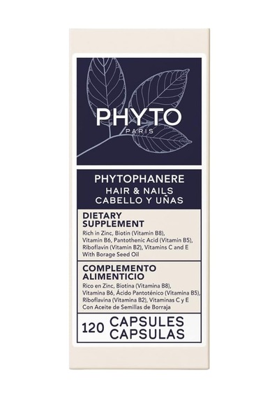 Phyto Phytophanère%100 Doğal Saç Dökülmesi İnceltici Diyet Takviyesi, 2 Aylık Tedarik 120 Adet 1'li Paket