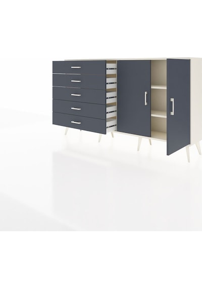 Arges Konsol 2 Raflı 5 Çekmeceli 2 Kapaklı 176x30x99 Aytaşı-antrasit Antrasıt/antrasıt - Aytası Arges Konsol 2 Raflı 5 Çekmeceli 2 Kapaklı 176x30x99 Aytaşı-antrasit Antrasıt/antrasıt - Aytası