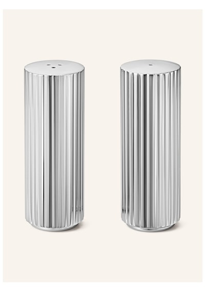 Georg Jensen Tuz Ve Karabiber Seti ,paslanmaz Çelik, 9 Cm, Iskandinav Tasarım Baharat Setleri Gri