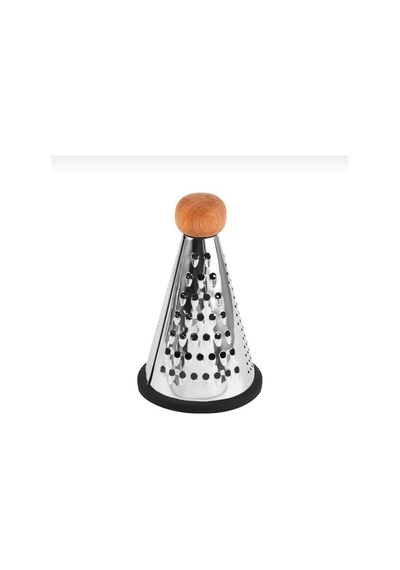 Mini Konik Metal Rende Ahşap Saplı & Kaymaz Taban - 3 Fonksiyonlu Çelik Diğer
