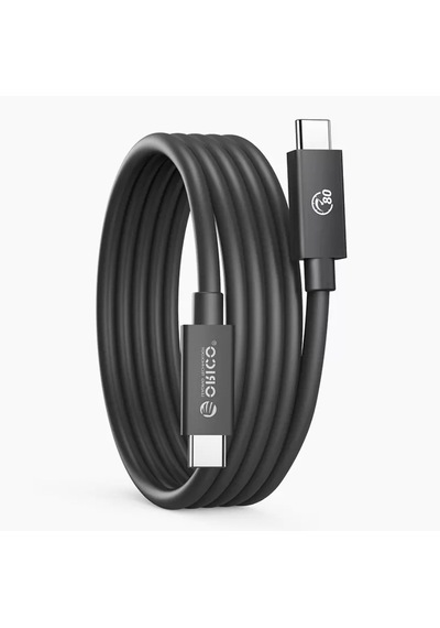 Orico Thunderbolt 5 Type-c Kablo 1m, 80gbps, 8k 60hz, Pd 240w Hızlı Şarj Orc Tbz5 10bk