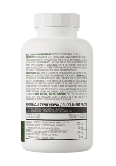 Ostrovit Ksm-66 Ashwa/Gandha 200 Mg Takviye Edici Gıda 120 Tablet