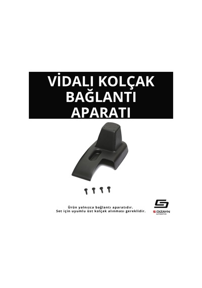S-dizayn Ford Courier Abs Vidalı Kol Dayama Kolçak Alt Adaptör 2014-2022 A+kalite