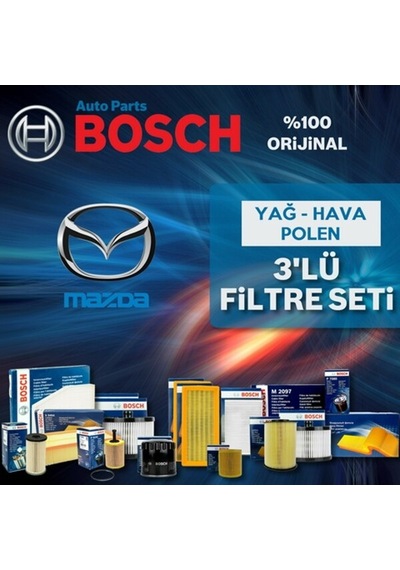 Mazda 3 1.6 Bosch  Filtre Bakım Seti 2009-2013