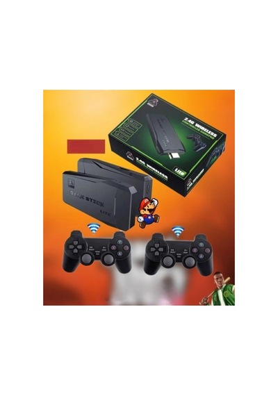 2.4g Kablosuz Çift Kolretro Oyunlar 4k Game Stick Oyun Atari Siyah - 629227643