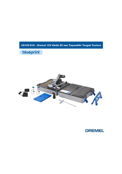 Dremel Cs12v-s1c 12v Akülü 85 Mm Taşınabilir Tezgah Tipi Testere Kesme İstasyonu Seti