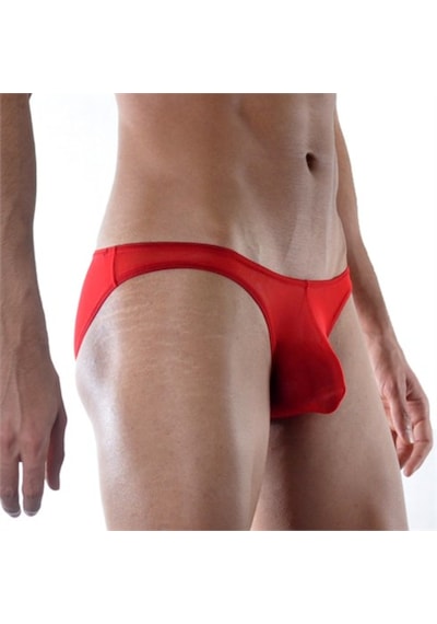Terry Pau Don Moris Transparan Erkek Slip (Dm111890) Kırmızı