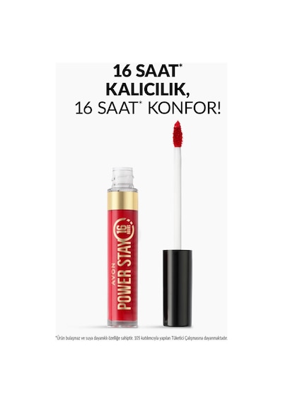 Avon Power Stay Kalıcı Likit Mat Ruj The Red One