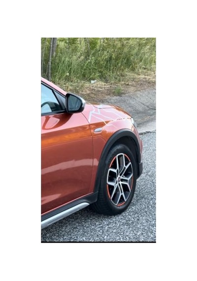 Mat Turuncu Jant Sticker Seti - Egea Cross Uyumlu Abanoz