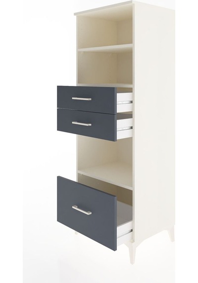 Hyperion Dolap 3 Raflı 3 Çekmeceli 60x44x163 Aytaşı-antrasit Aytaşı Hyperion Dolap 3 Raflı 3 Çekmeceli 60x44x163 Aytaşı-antrasit Aytaşı