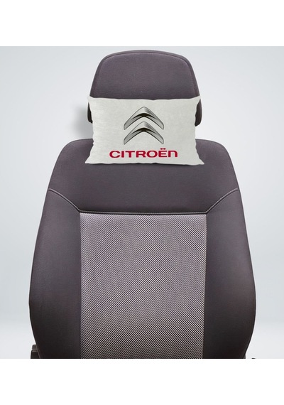 Bk Gift Citroen Tasarımlı Dikdörtgen Araç Koltuk Yastığı-1
