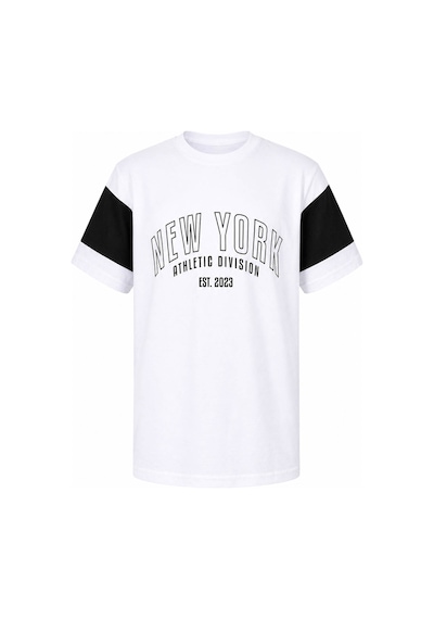 Trender New York Baskı Beyaz Erkek Çocuk T-shirt 8030