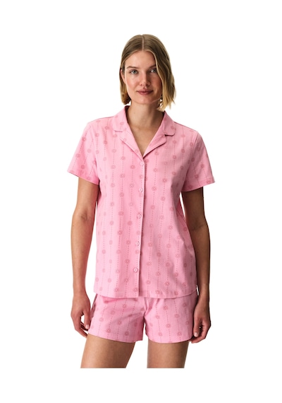Penti Pembe Pink Stardust Pamuklu Gömlek Şortlu Pijama Takımı