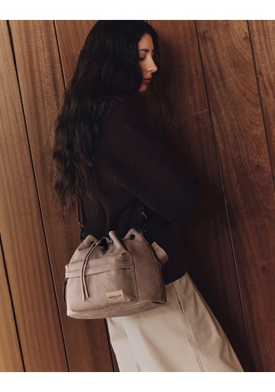 Gaston Luga Splash Bucket Crossbody Çanta - Kahverengi Kaherengi