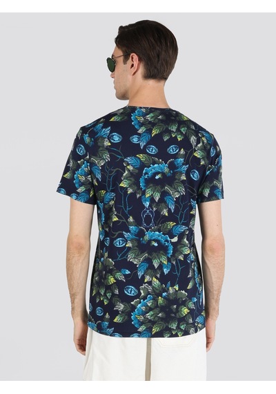 Colin'S Regular Fit Bisiklet Yaka Baskılı Yeşil Erkek Kısa Kol Tişört Cl1062677_Q1.V1_Grn