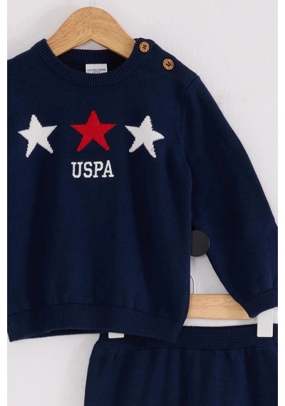 U.S. Polo Assn. U.s.polo Erkek Bebek Triko 2li Takım - Lacivert Lacivert