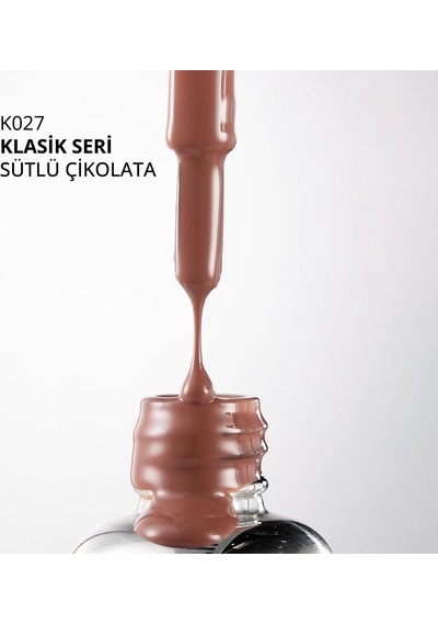Kalıcı Oje K027, Sütlü Çikolata, 10 Ml