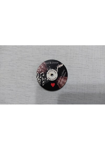 6 CM Plak Desenli Magnet Söz Nişan Nikah Düğün 25 Adet