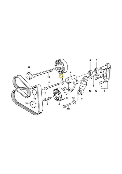 Bmw Uyumlu Ina Kayış Gergi Bilyası 11281748130 - 11287841228