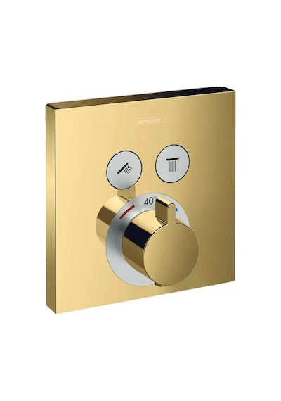 Hansgrohe Showerselect 15763990 Termostatik 2 Çıkış Ankastre Banyo Bataryası Altın