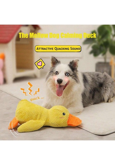 Madpet Köpek Oyuncağı Sesli Peluş Ördek 45 Cm - Yeşil