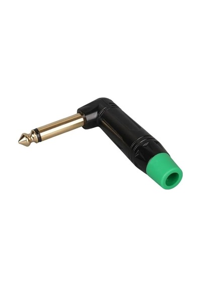 Powermaster Ltp2rc 6.3mm Mono L-tipi Metal Gövde Gitar Altın Kaplama Jack