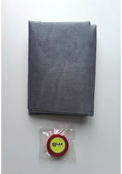 Sineklik Pratik Hazır Fiber Sineklik 100cm X 65cm + Çift Taraflı Silikon Bant 2m. Pencere Tek Standart