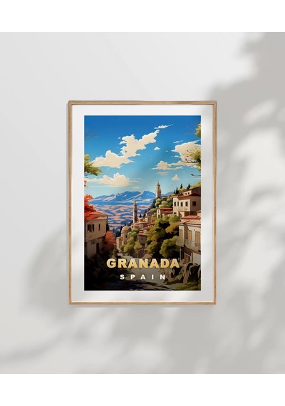 Çerçevesiz Poster Granada'nın Gizemli Güzelliği