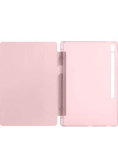 Newface Apple İpad Pro 13 2024 Kılıf Kalemlikli Hugo Tablet Kılıfı - Rose Gold