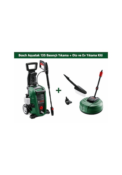 Bosch Aquatak 135 Basınçlı Yıkama + Oto ve Ev Yıkama Kiti - 0615992627