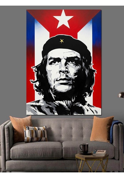Ahşap Tablo Che Guevara Portre Çizimi