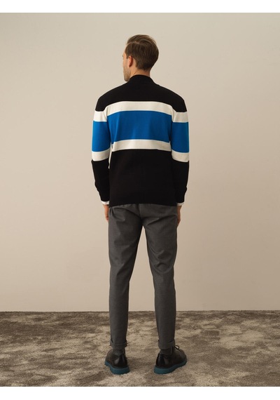 Xint Siyah Pamuk Dokulu Regular Fit Hırka 801772
