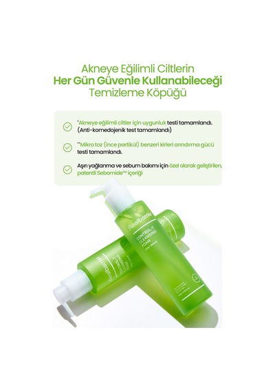 Fazla Sebum, Siyah Ve Beyaz Nokta Karşıtı Jel Temizleme Köpüğü Realbarrıer Control-t Cleansing Foam