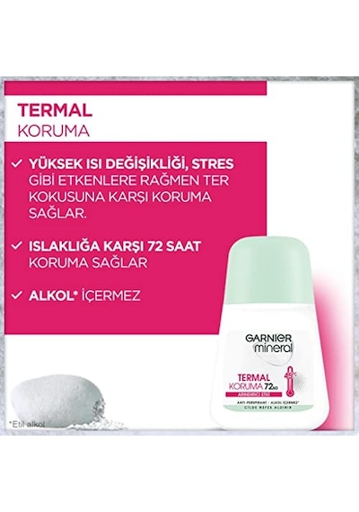 Garnier Mineral Termal Koruma Kadın Roll-on Deodorant 3600541928930