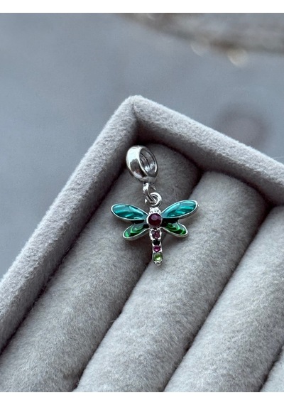 Taşlı Yusufçuk Charm Asafaccessory Mor