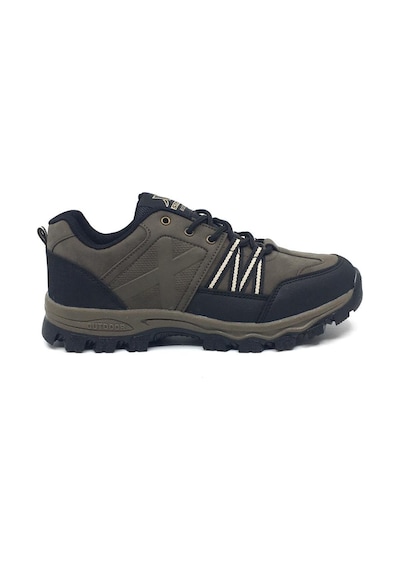 Step Erkek Günlük Kışlık Su Soğuka Dayanıklı Outdoor Spor Ayakkabı Vizon - Siyah