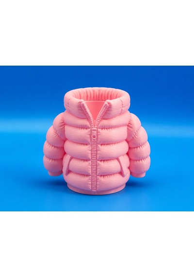3d Baskı Şişme Mont Kalemlik - Masaüstü Organizer-pembe Çok Renkli