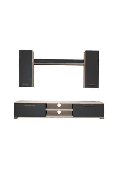 Decoraktiv Eko 5d Mdf Dvd Tv Ünitesi Tv Sehpası Beyaz - Antrasit