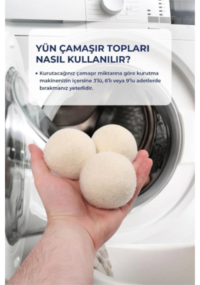 3'lü Yün Kurutma Topu Seti Bej Belirtilmemiş Tr Diğer