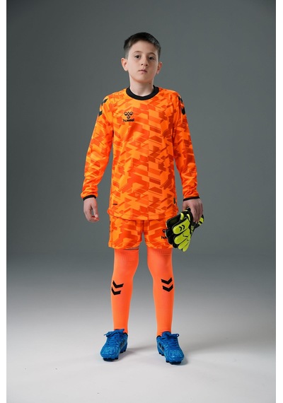 Hummel Line Kaleci Tek Üst Forma Neon Turuncu Çocuk