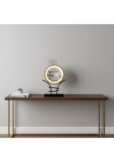 50x50 Cm Led Işıklı Makyaj Aynası Touch Sensörlü, Dimmer Özellikli Günışıği 3000k Sarı