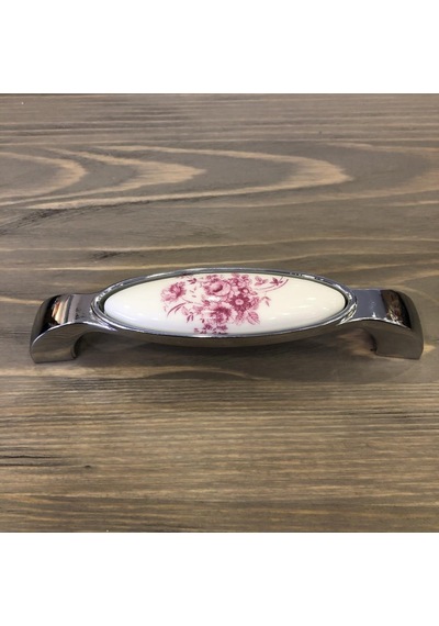Nobel Porselen Kulp 128mm Pembe Çiçekli (2 Adet)