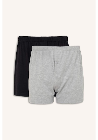 Defacto Relax Fıt Elastik Bel 2li Boxer Set H9430ax26spbk81 Siyah-bk81
