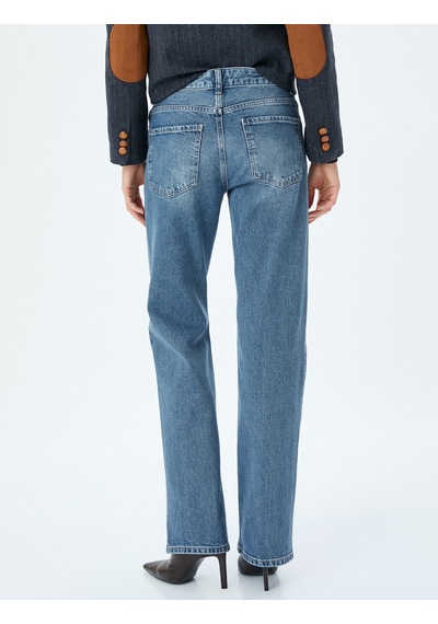 Koton Düz Paça Düz Kesim Normal Bel Düğmeli Kot Pantolon - Straight Fit Jean Orta İndigo 5wal40222md İndigo Koton Düz Paça Düz Kesim Normal Bel Düğmeli Kot Pantolon - Straight Fit Jean Orta İndigo 5wal40222md İndigo