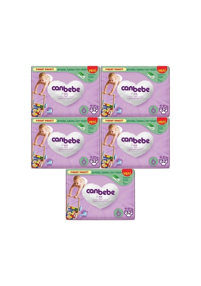 Canbebe Bebek Bezi Beden:6 15-27kg Extra Large 160 Adet 6 Numara
