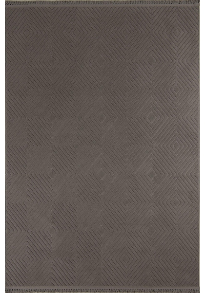Çam Halı Molde 9206 Koyu Gri Koridor Halısı Kesme Yolluk Mutfak Halısı Modern Salon Halısı Gri 7