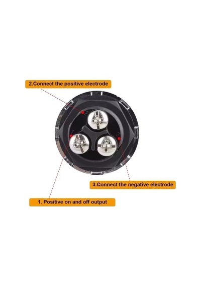 Mr-180a-2 Kırmızı Işıklı Buton 12v 24v 50a Ateşleme Marş Butonu