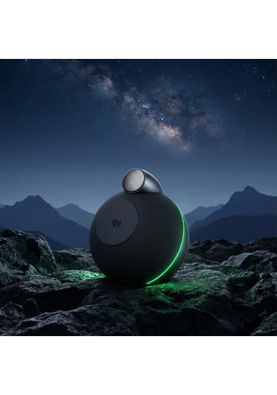 Wiwu Wi-g042 Qi2 Şarj Teknolojili 25w Kablosuz Şarj Standı Bluetooth Speaker Hoparlör Özellik Siyah
